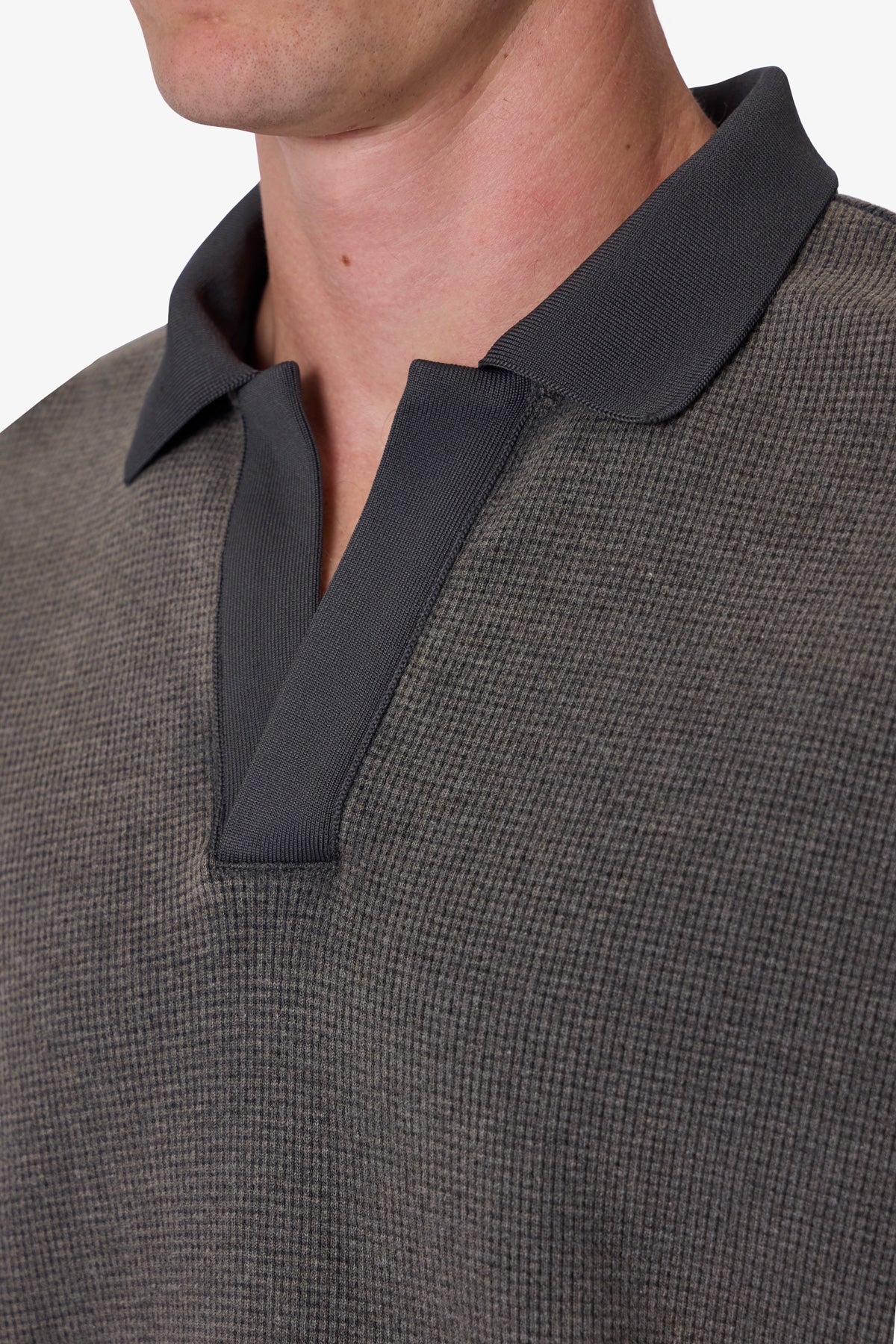 Polo Thermal L/S Shirt - Charcoal Grey