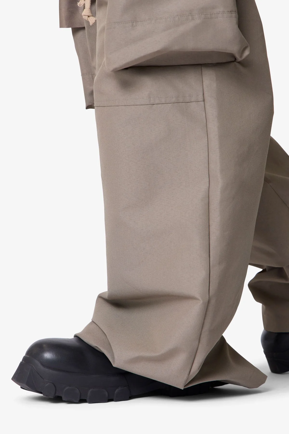 Zip Cargo Pocket Rave Pants - Tan