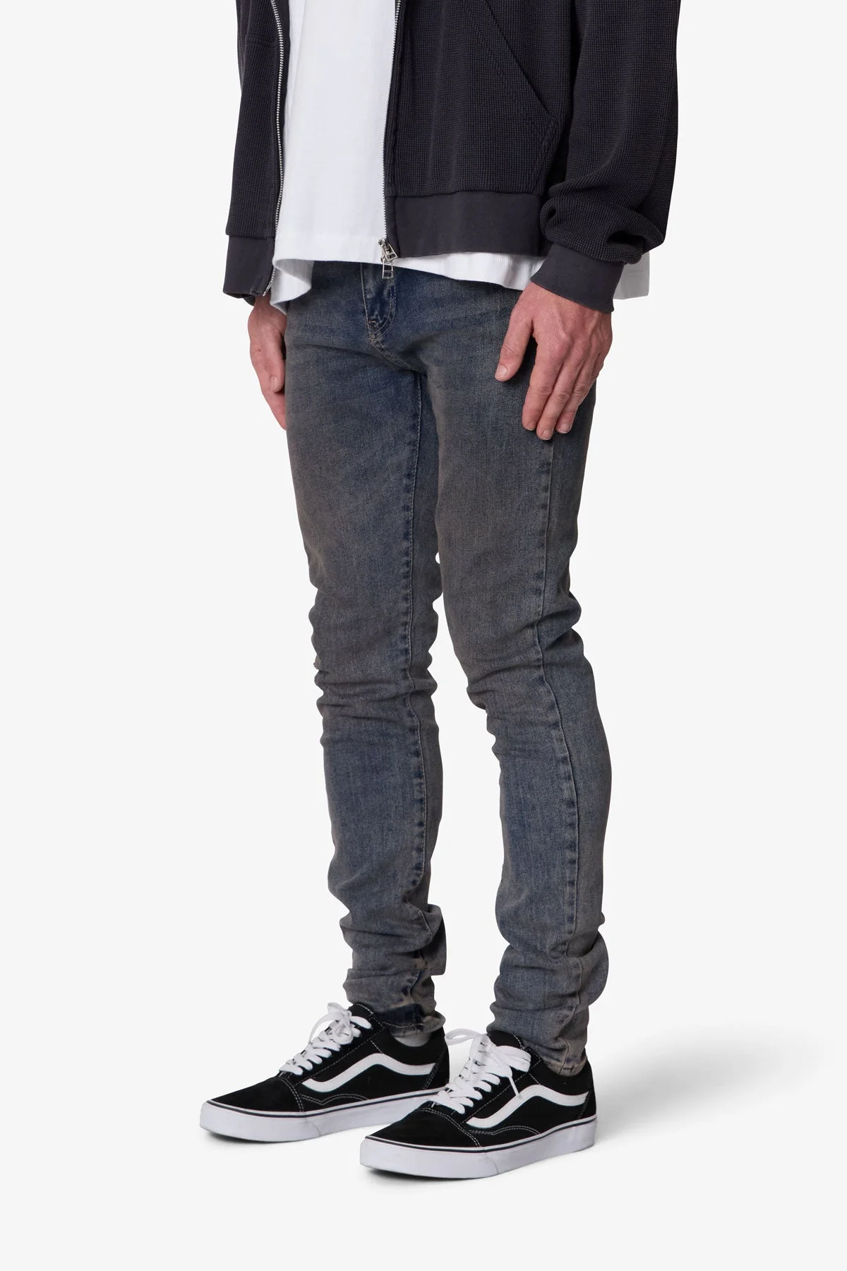 Skinny Oil Denim - Medium Blue