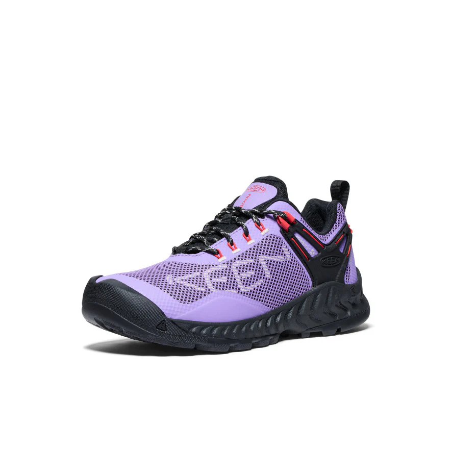 Women's NXIS EVO Waterproof Shoe  |  Paisley Purple/Poppy Red