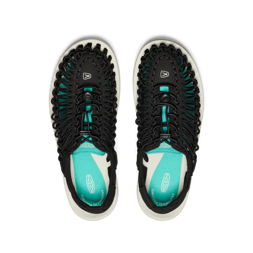 Men's UNEEK Sneaker  |  Black/Bright Aqua