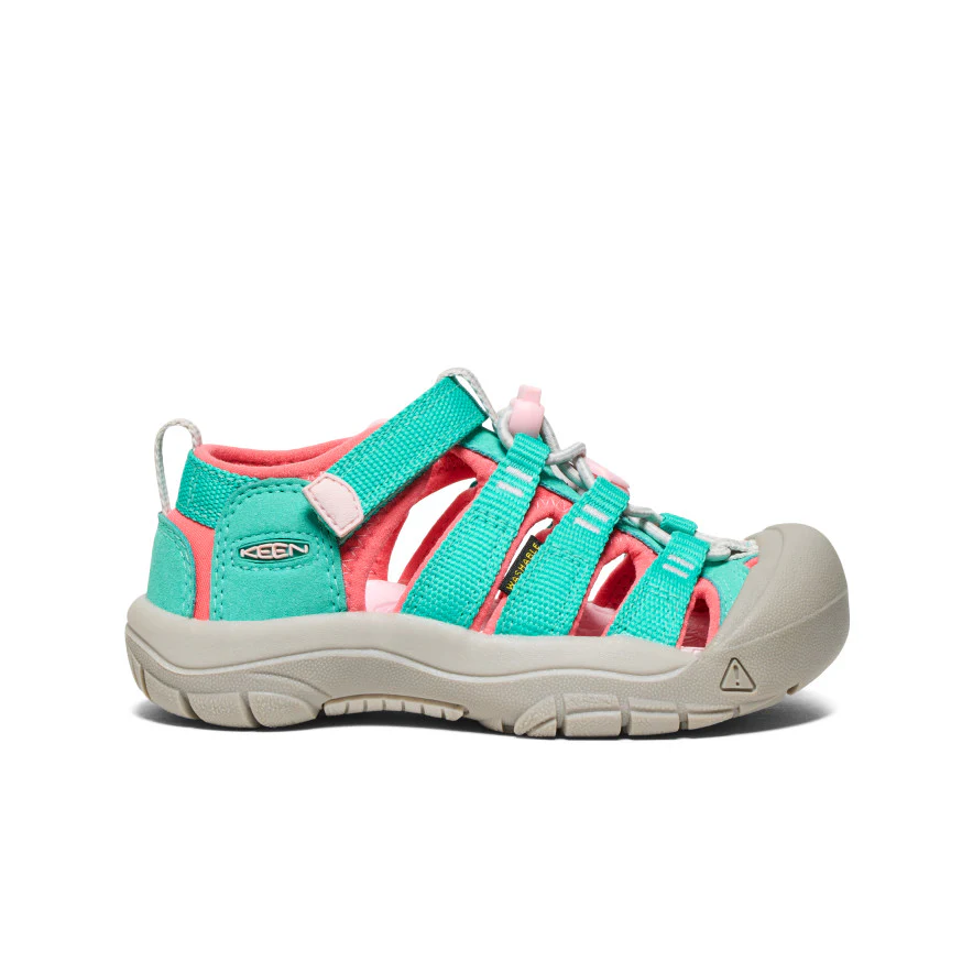Little Kids' Newport H2  |  Bright Aqua/Pink-A-Boo