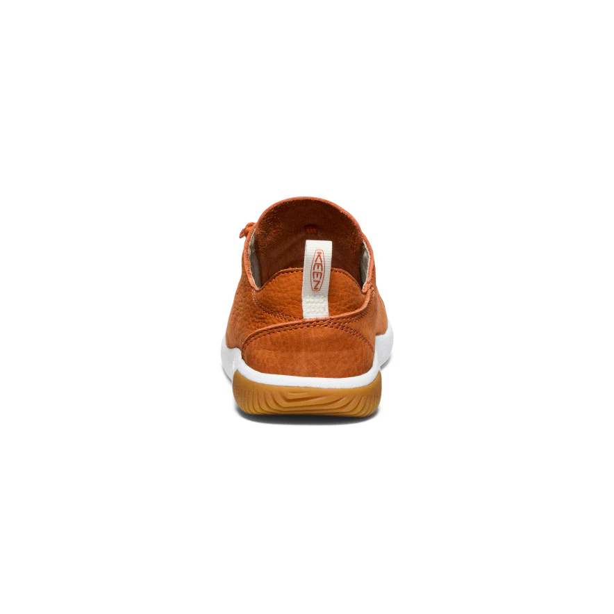 Big Kids' KNX Leather Sneaker  |  Gold Flame/Star White