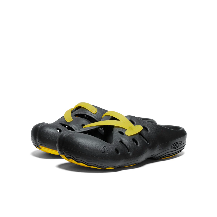All Gender Yogeez Clog  |  Black/KEEN Yellow
