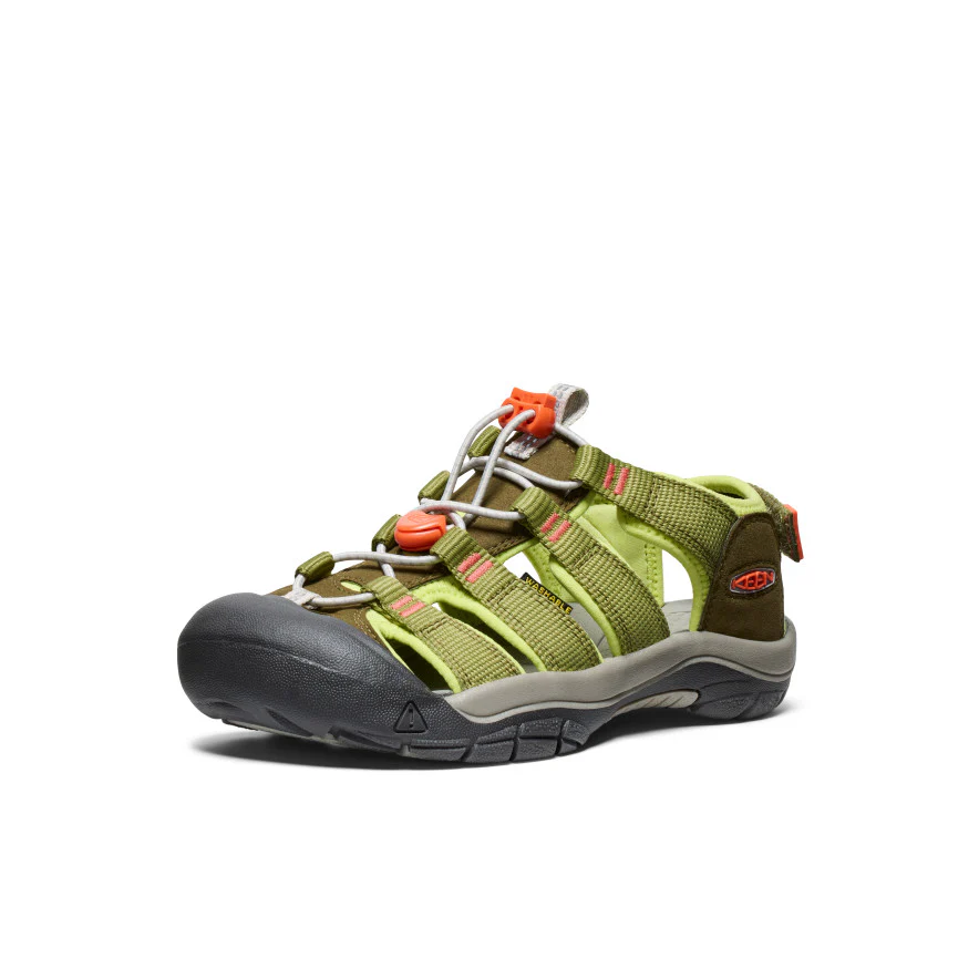 Big Kids' Newport Boundless Sandal  |  Dark Olive/Scarlet Ibis