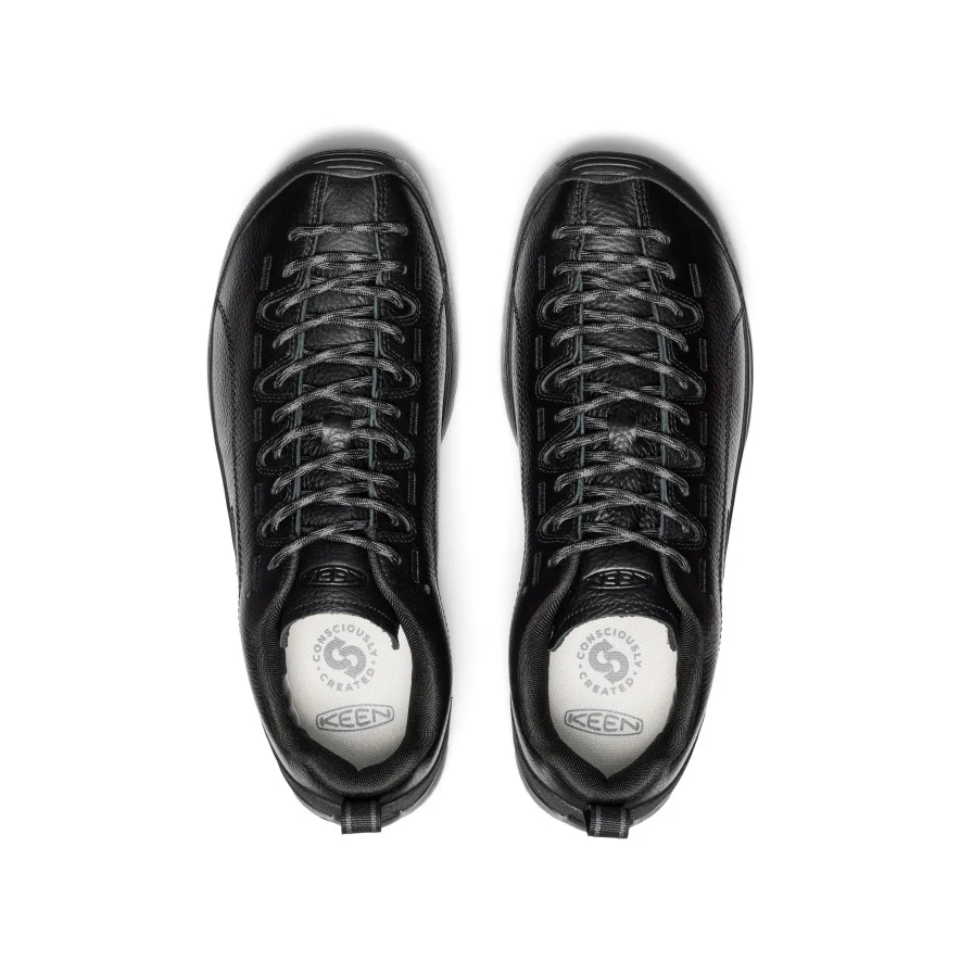 Men's Jasper Suede Sneakers  |  Black Smooth Leather