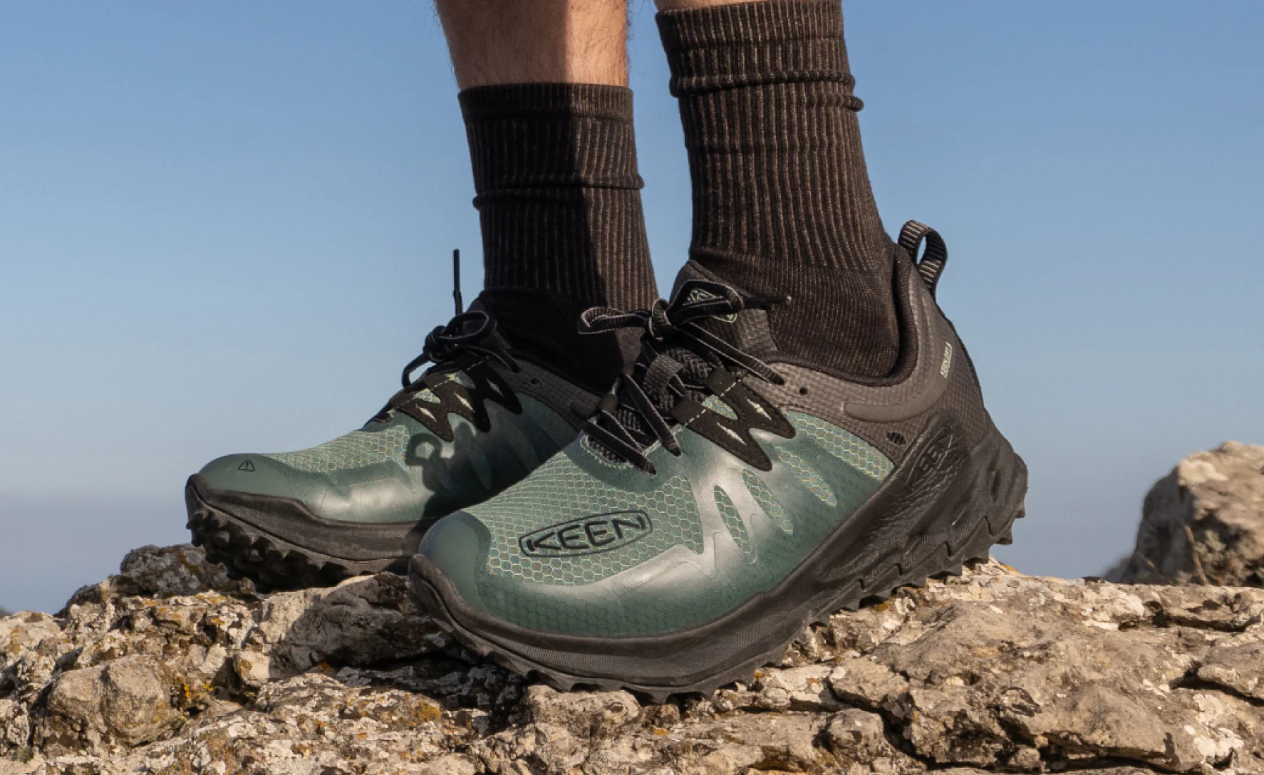 Men's Zionic Waterproof Hiking Shoe  |  Brindle/Bright Marigold