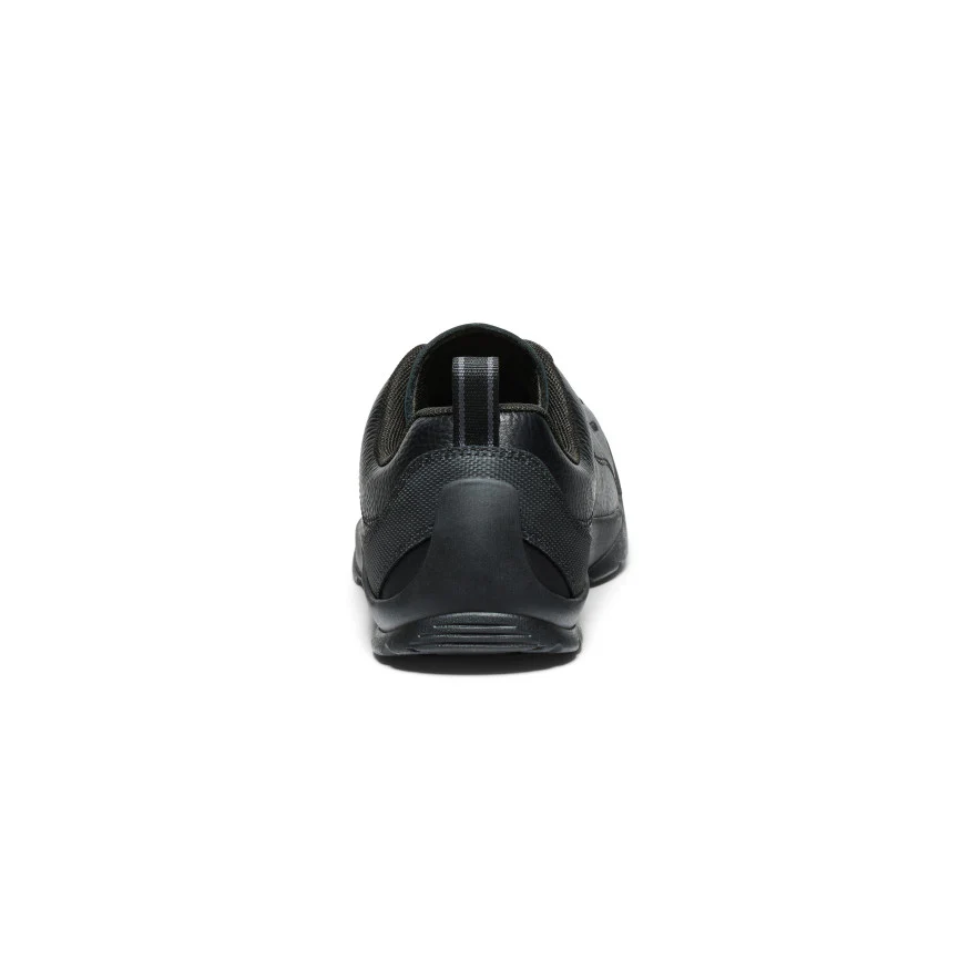 Men's Jasper Suede Sneakers  |  Black Smooth Leather