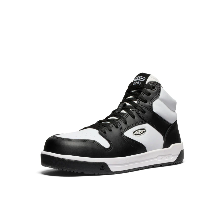 Men's Overton Mid Work Shoe (Carbon Toe)  |  Star White/Black