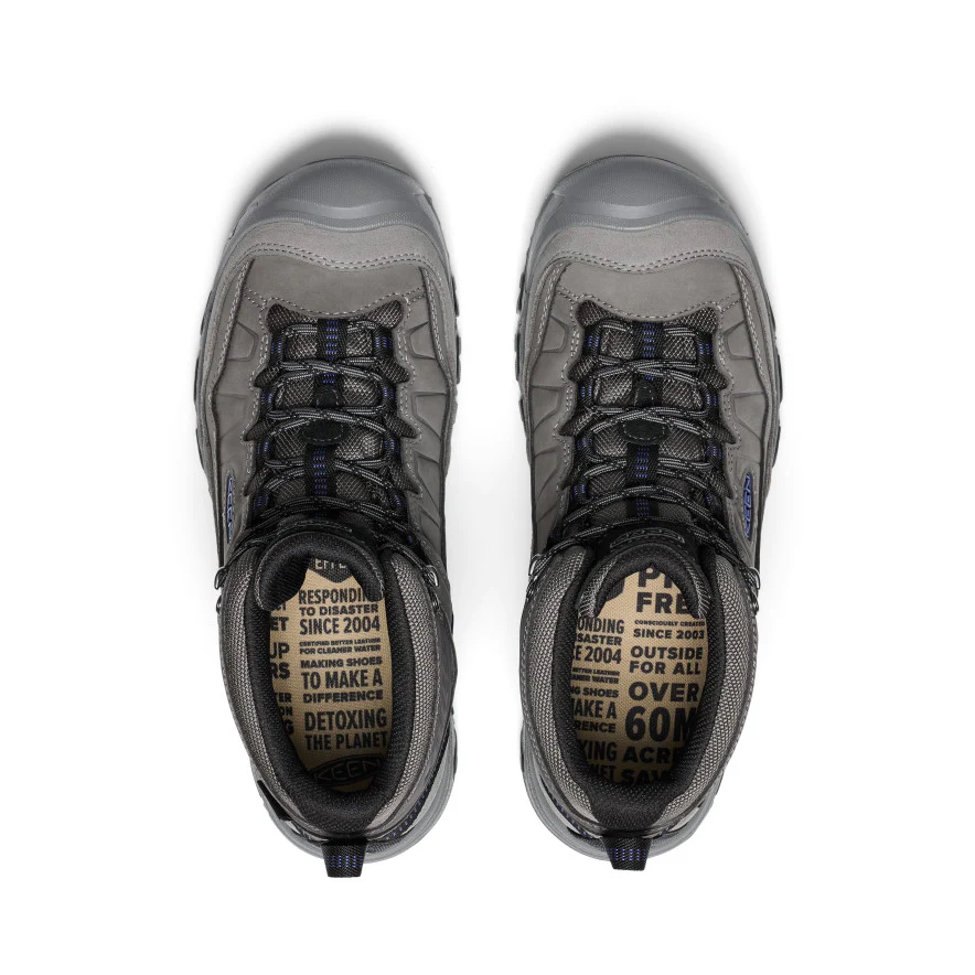 Men's Targhee IV Waterproof Hiking Boot  |  Steel Grey/Coronet Blue