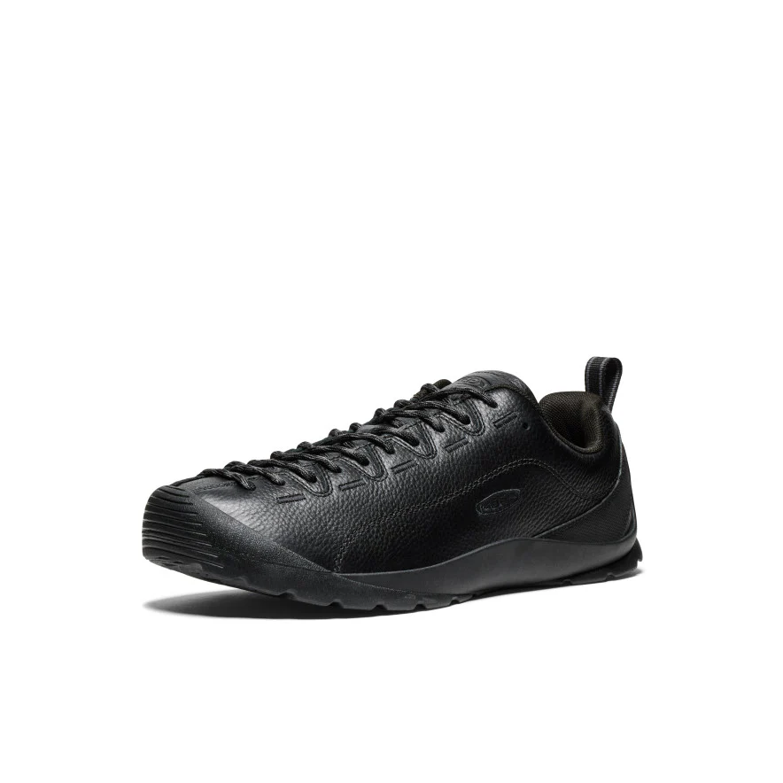 Men's Jasper Suede Sneakers  |  Black Smooth Leather