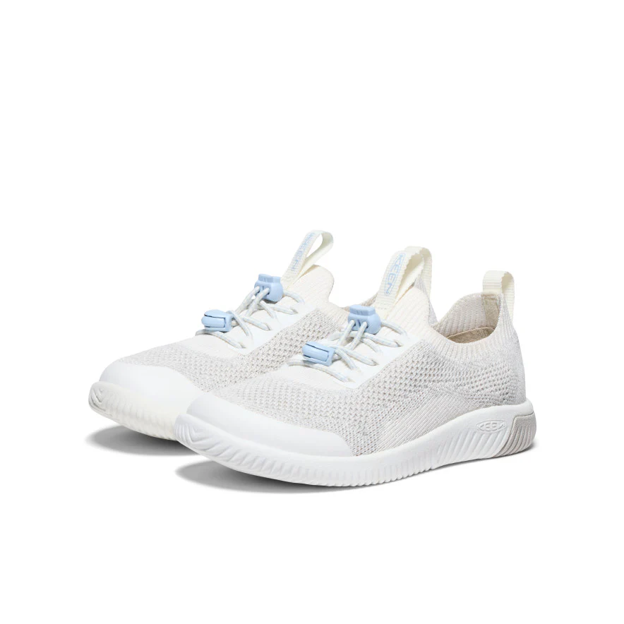 Little Kids' KNX Knit Sneaker  |  Star White/Skyway
