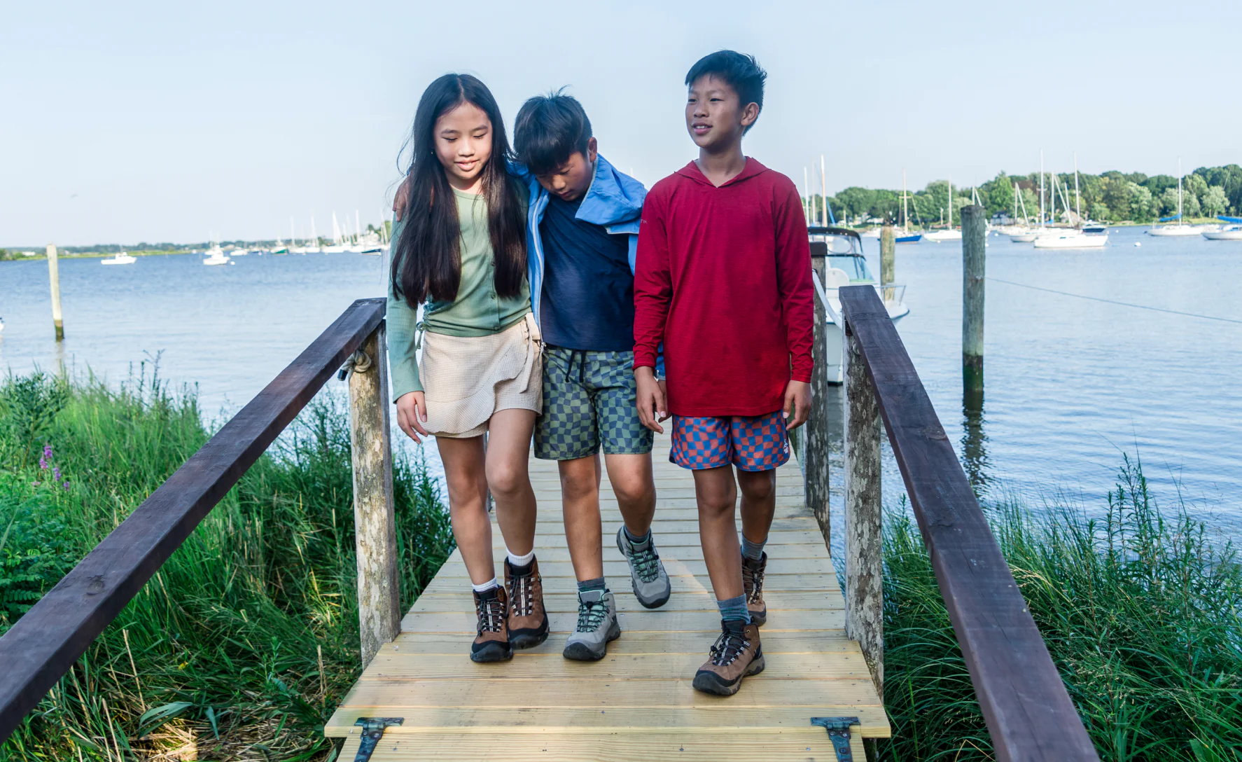 Big Kids' Targhee IV Waterproof Hiking Boot  |  Legion Blue/Antique Moss