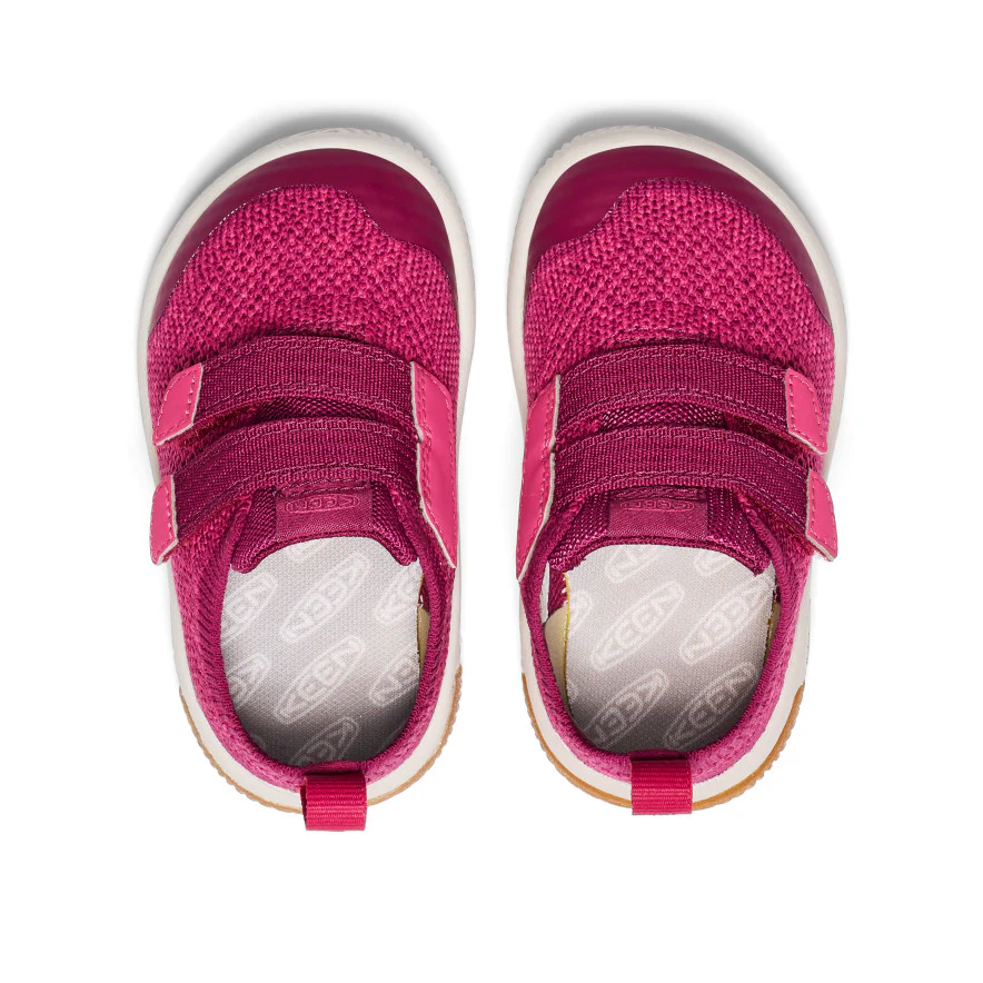 Toddlers' KNX Knit Double Strap  |  Beaujolais/Raspberry