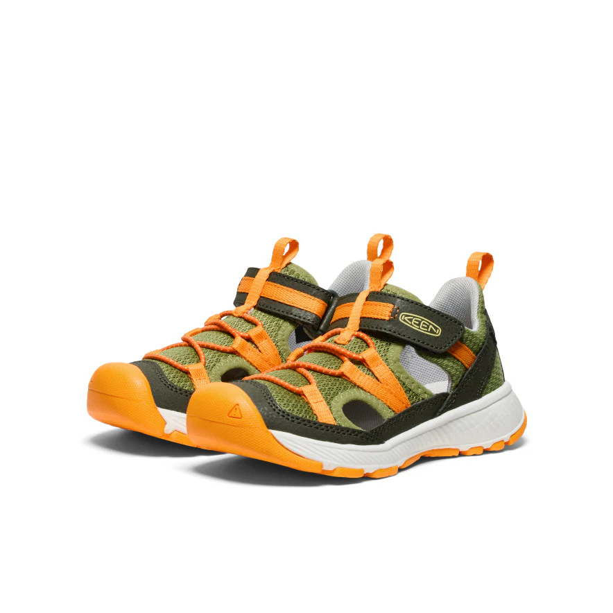 Little Kids' Motozoa Sandal  |  Forest Night/Bright Marigold