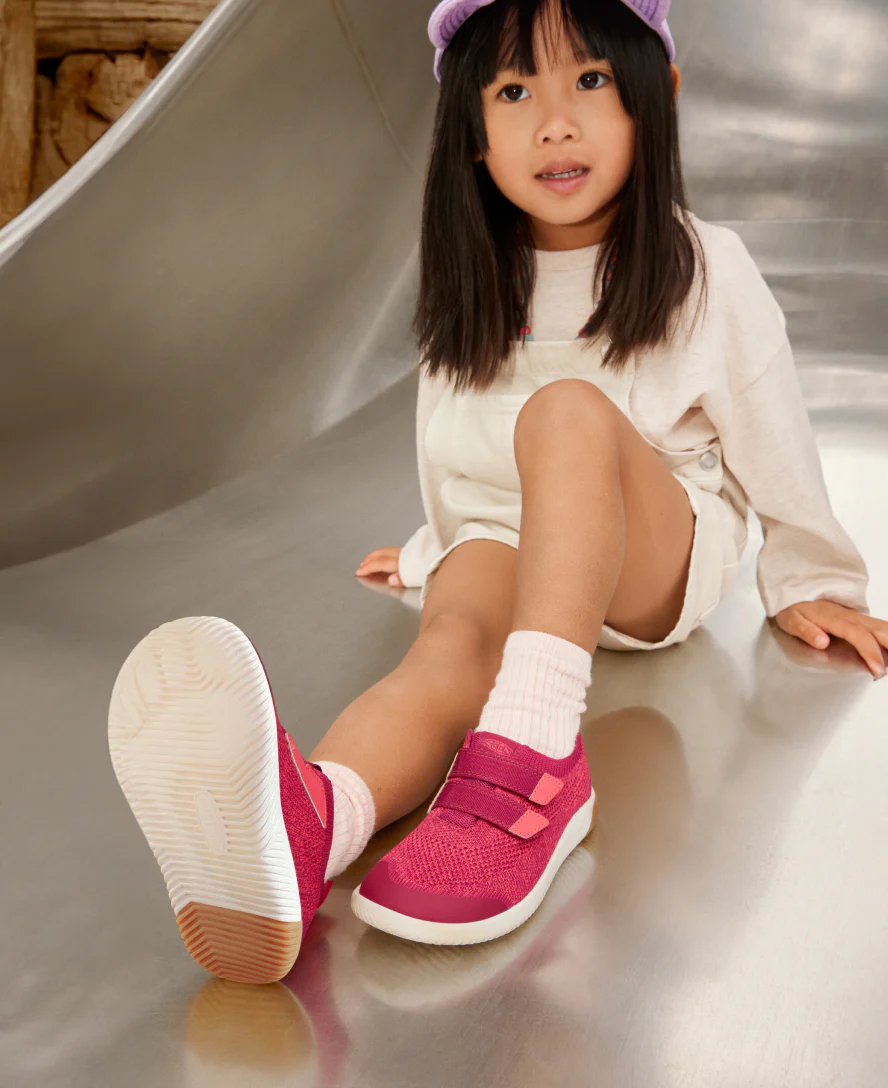 Big Kids' KNX Knit Double Strap  |  Black/Evening Primrose