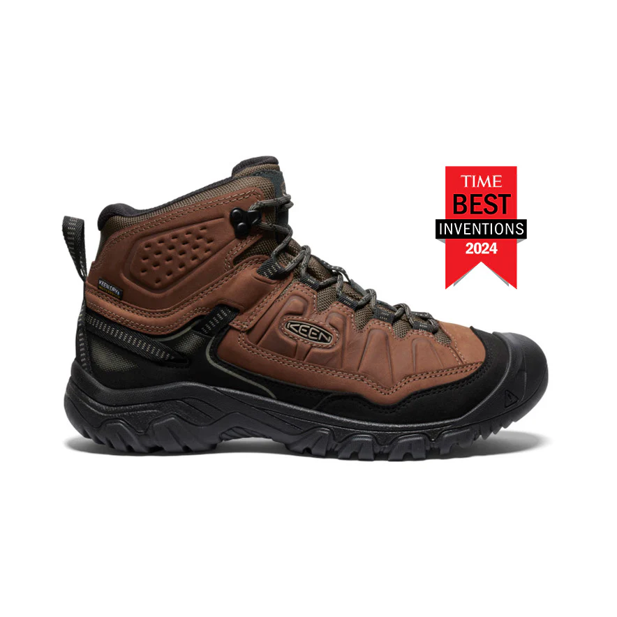 Men's Targhee IV Wide Waterproof Hiking Boot  |  Bison/Black