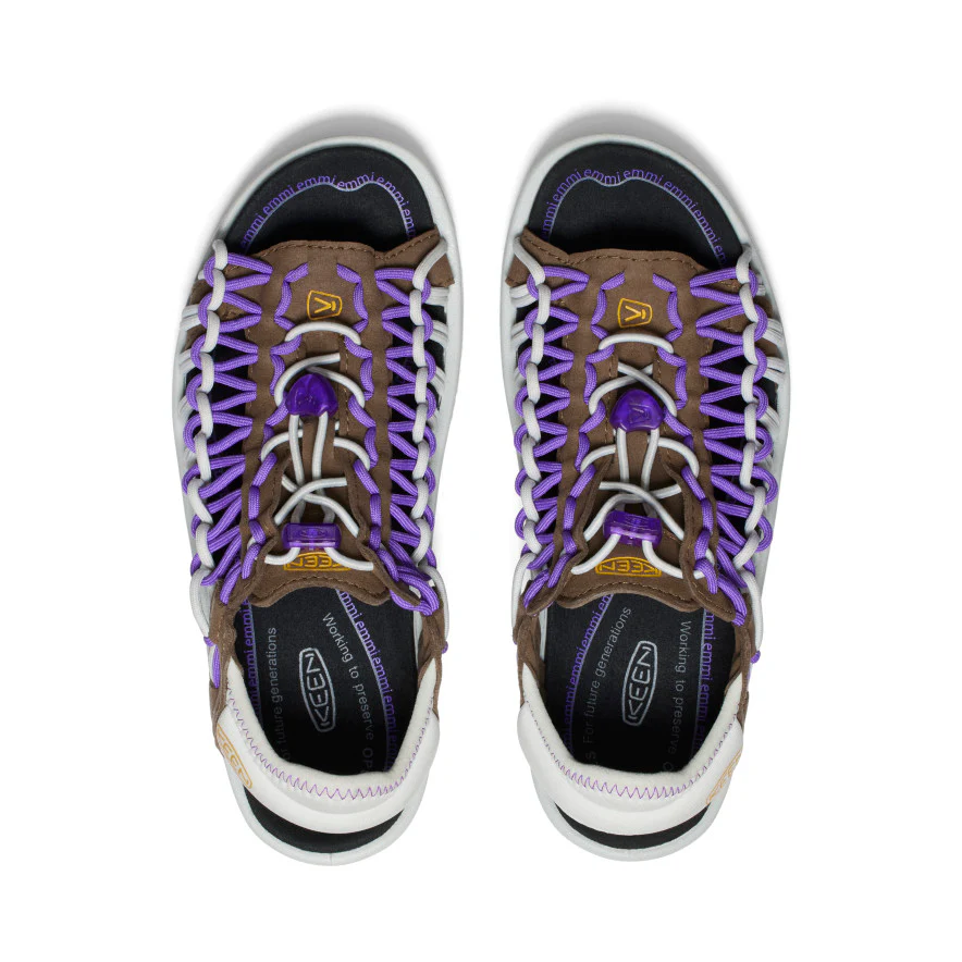Women's UNEEK II Open Toe x emmi  |  Dark Earth/Tillandsia Purple