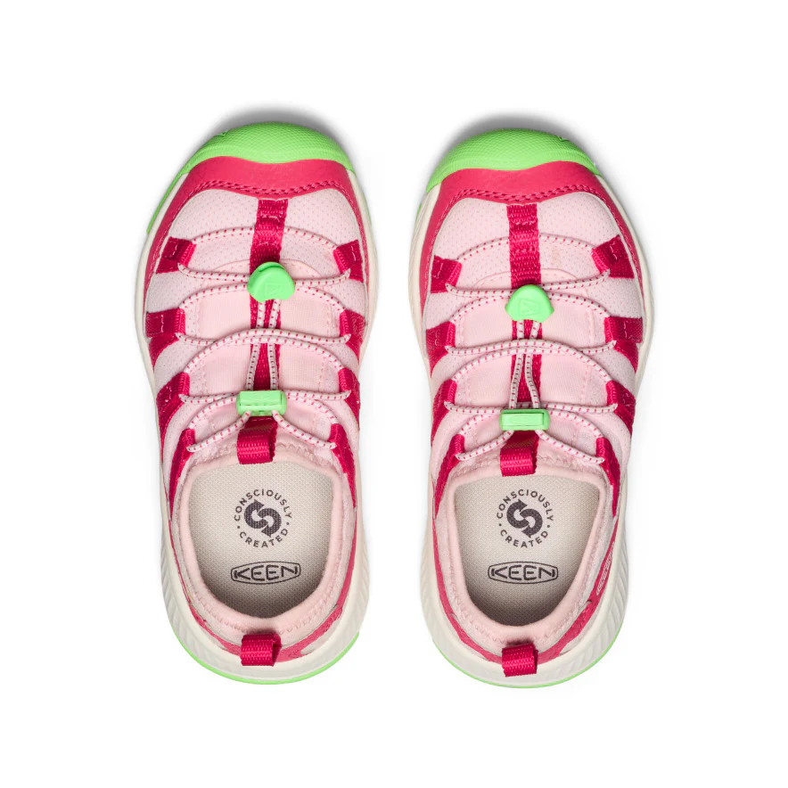 Little Kids' Motozoa Sneaker  |  Raspberry/Summer Green