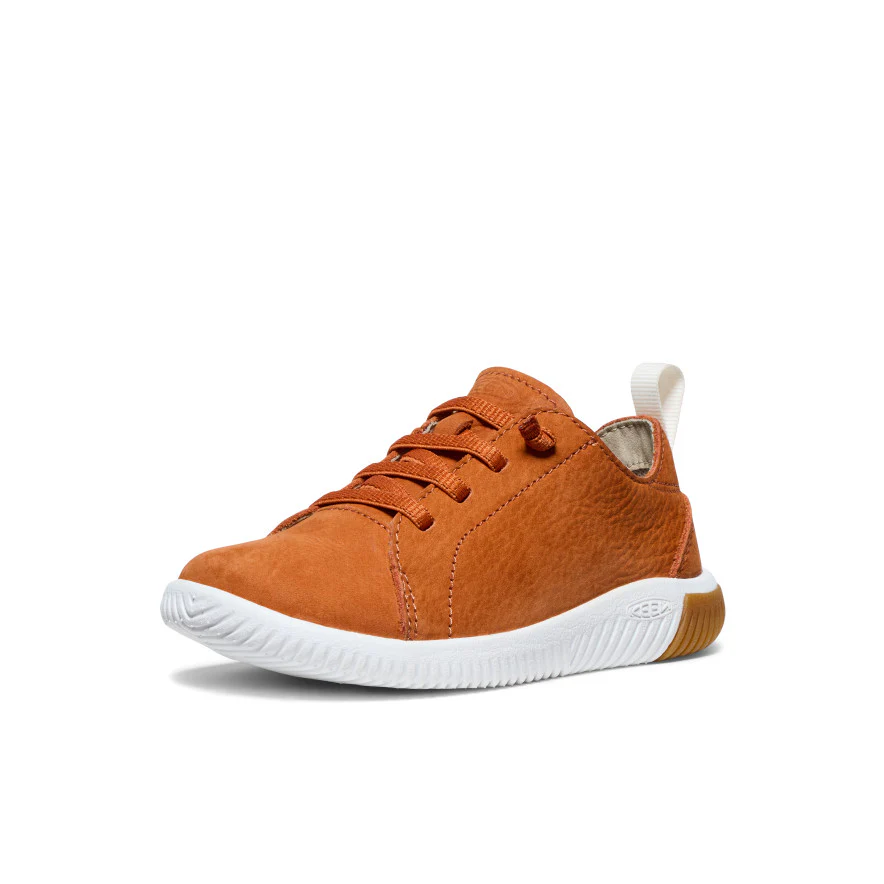 Little Kids' KNX Leather Sneaker  |  Gold Flame/Star White