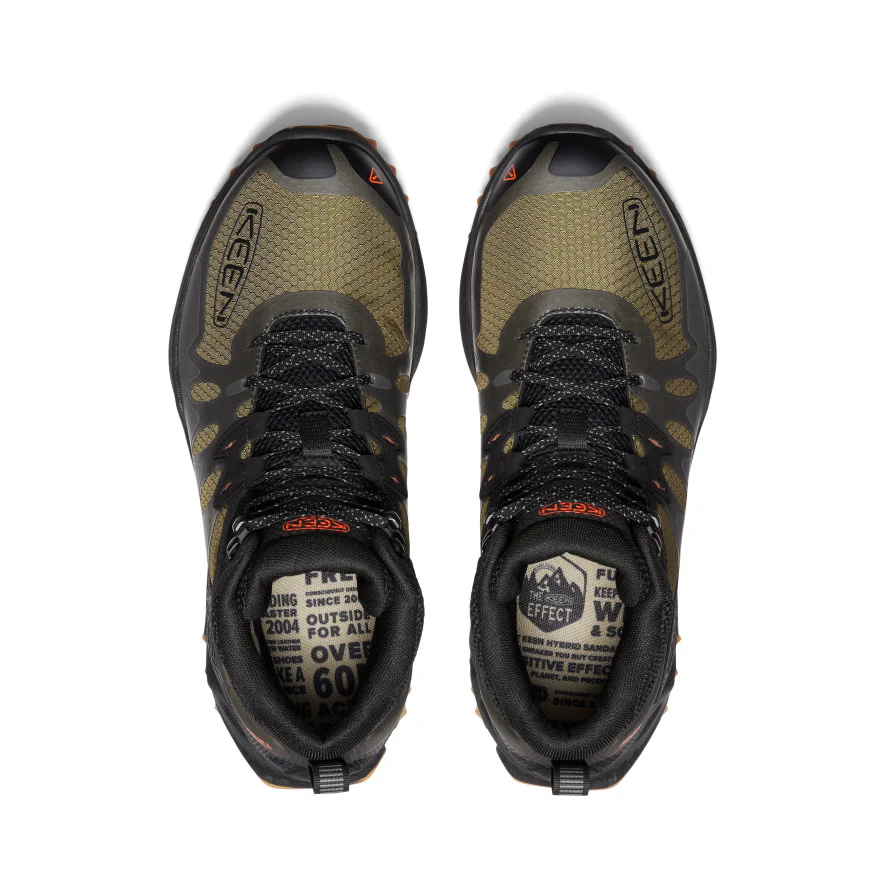 Men's Zionic Waterproof Hiking Boot  |  Dark Olive/Scarlet Ibis