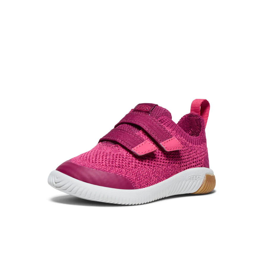 Toddlers' KNX Knit Double Strap  |  Beaujolais/Raspberry