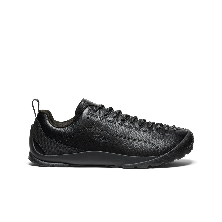 Men's Jasper Suede Sneakers  |  Black Smooth Leather