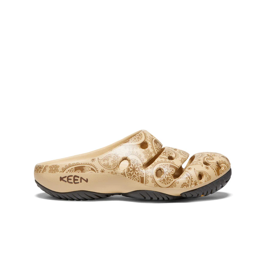 Women's Yogui Arts Clog x THC  |  Caffe Latte Paisley