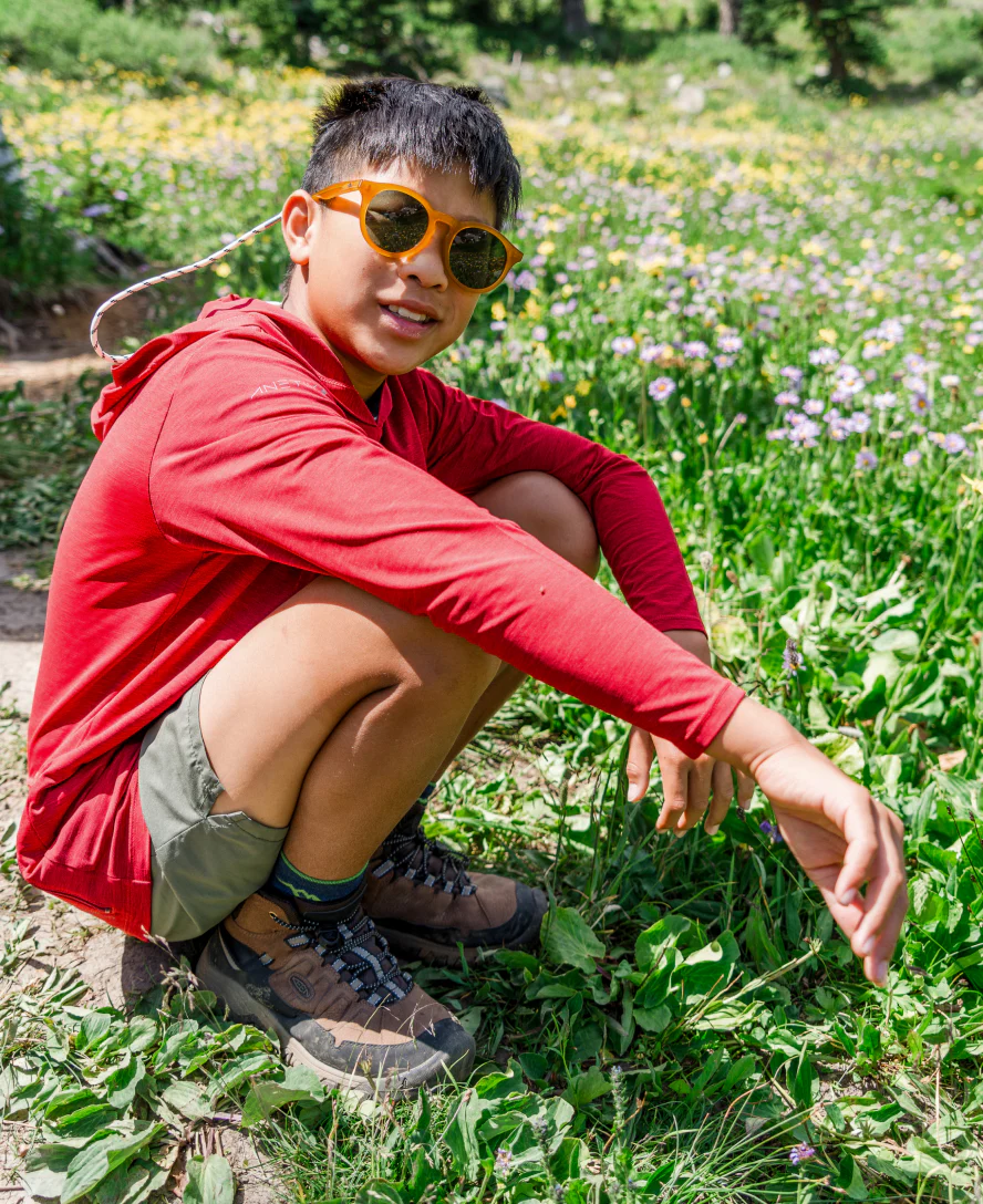 Big Kids' Targhee IV Waterproof Hiking Boot  |  Legion Blue/Antique Moss