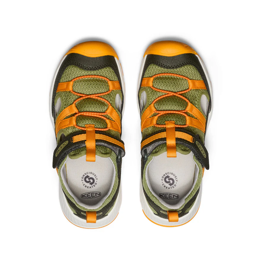 Big Kids' Motozoa Sandal  |  Forest Night/Bright Marigold