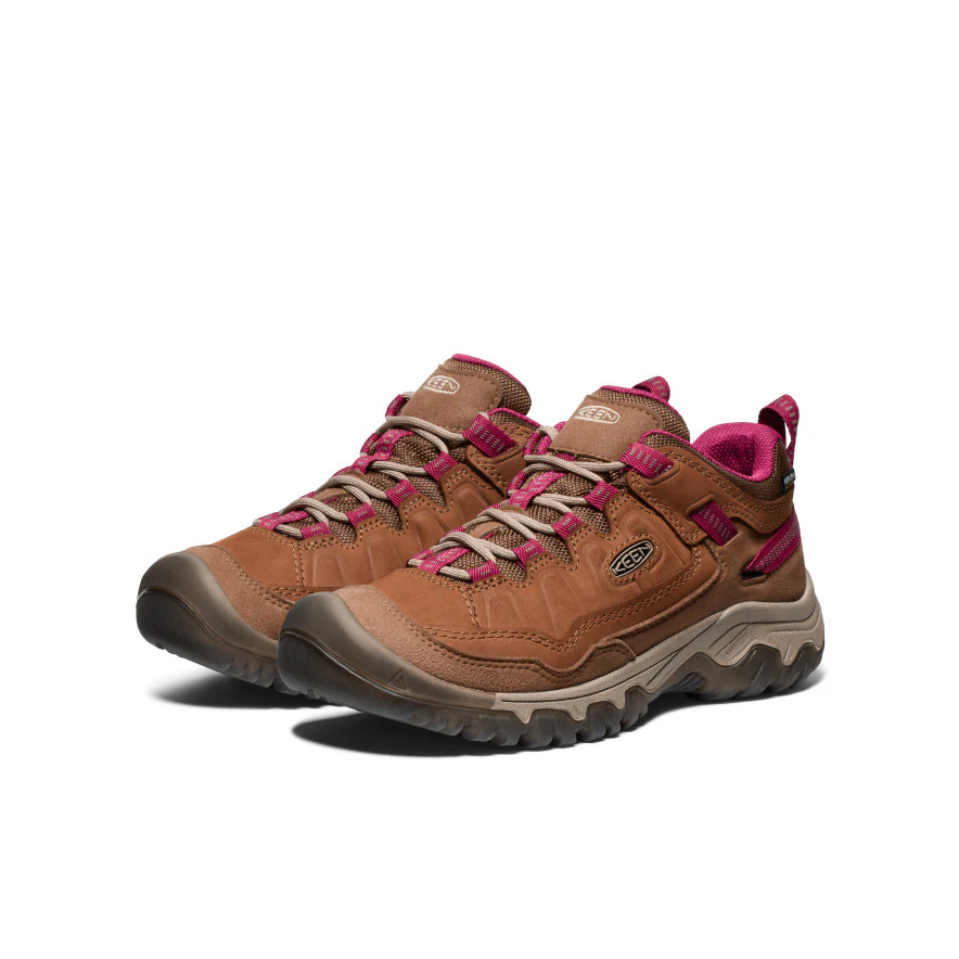 Women's Targhee IV Waterproof Hiking Shoe  |  Bison/Beaujolais