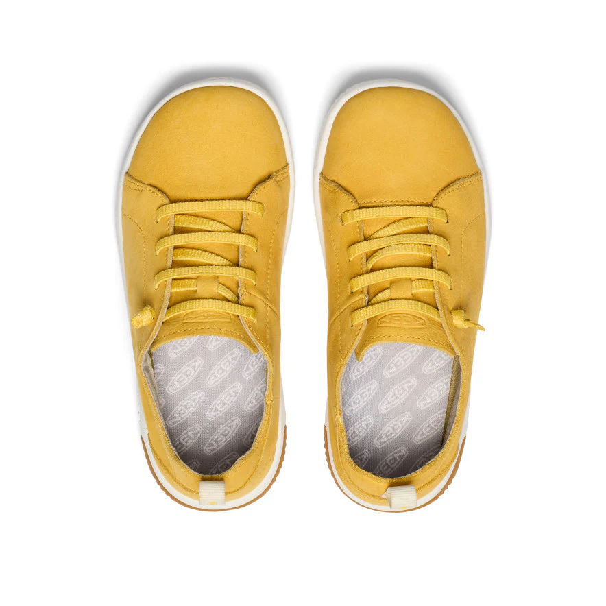 Big Kids' KNX Leather Sneaker  |  Daffodil/Star White