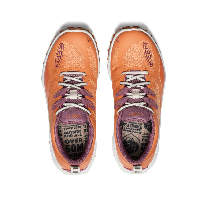 Women's Zionic Waterproof Hiking Shoe  |  Tangerine/Star White