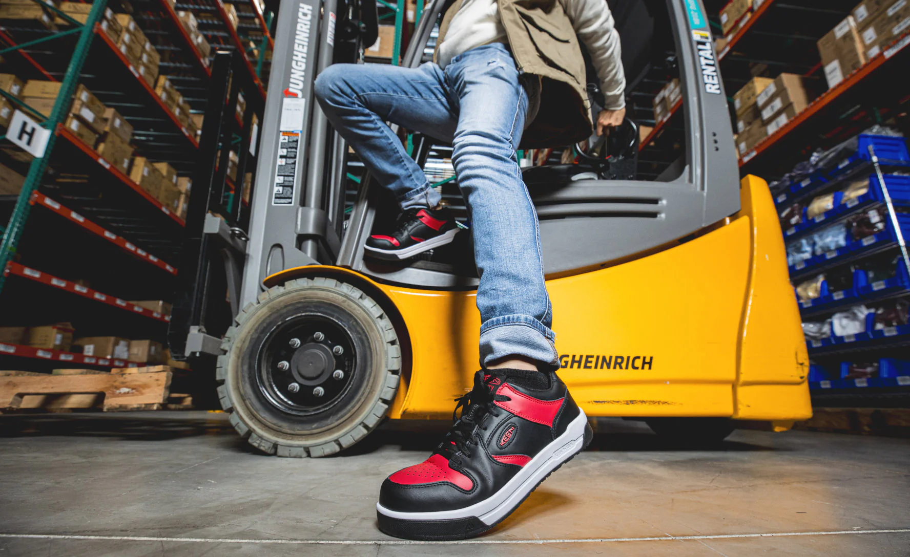 Men's Overton Work Shoe (Carbon Toe)  |  Golden Spice/Black