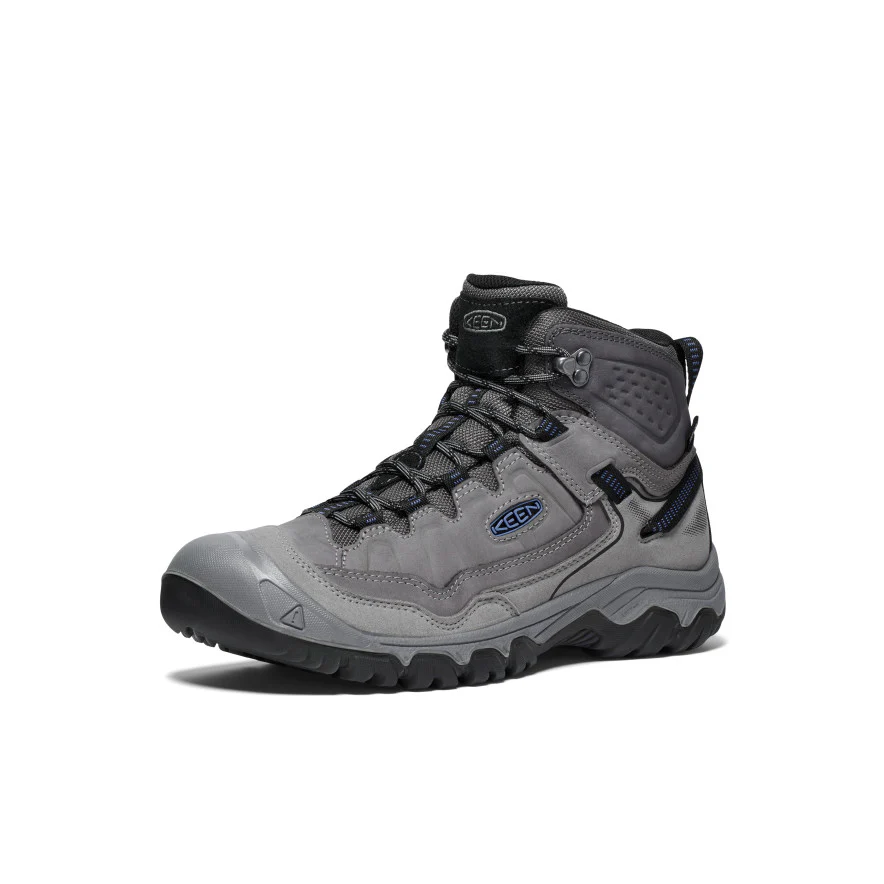 Men's Targhee IV Wide Waterproof Hiking Boot  |  Steel Grey/Coronet Blue