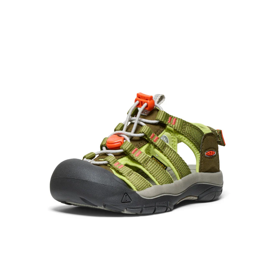 Little Kids' Newport Boundless Sandal  |  Dark Olive/Scarlet Ibis