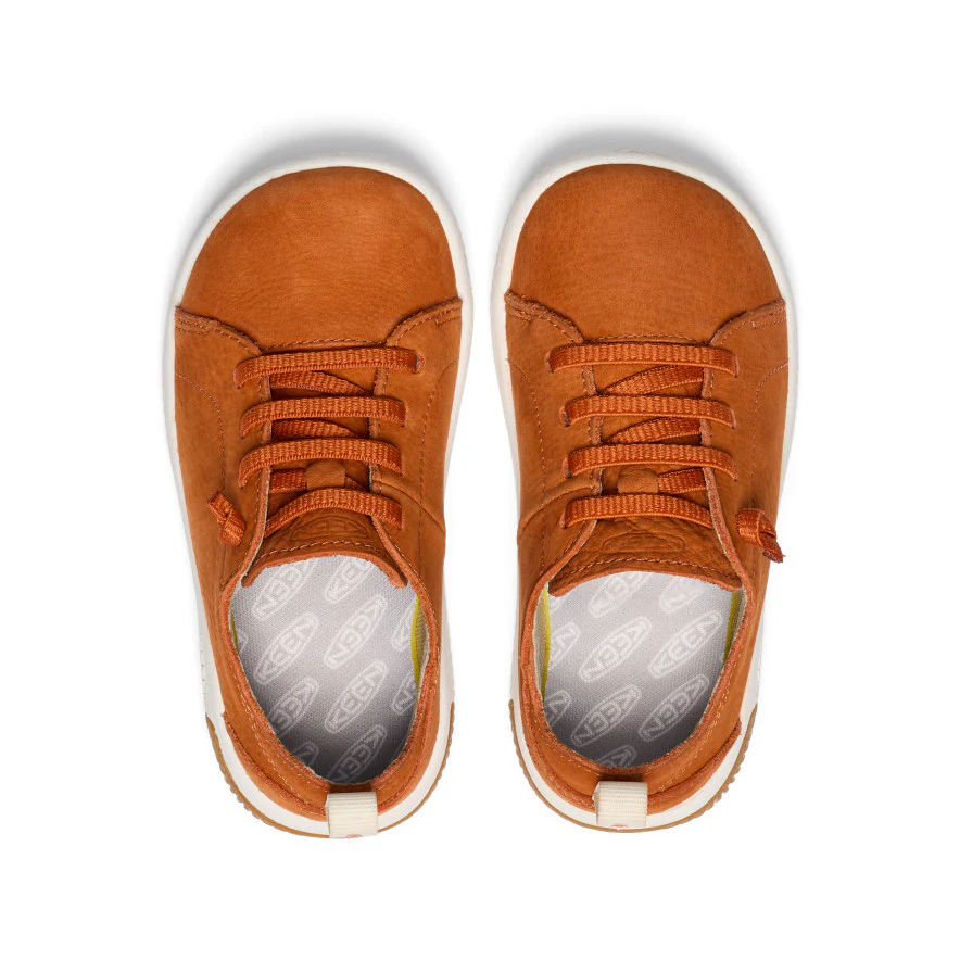 Little Kids' KNX Leather Sneaker  |  Gold Flame/Star White