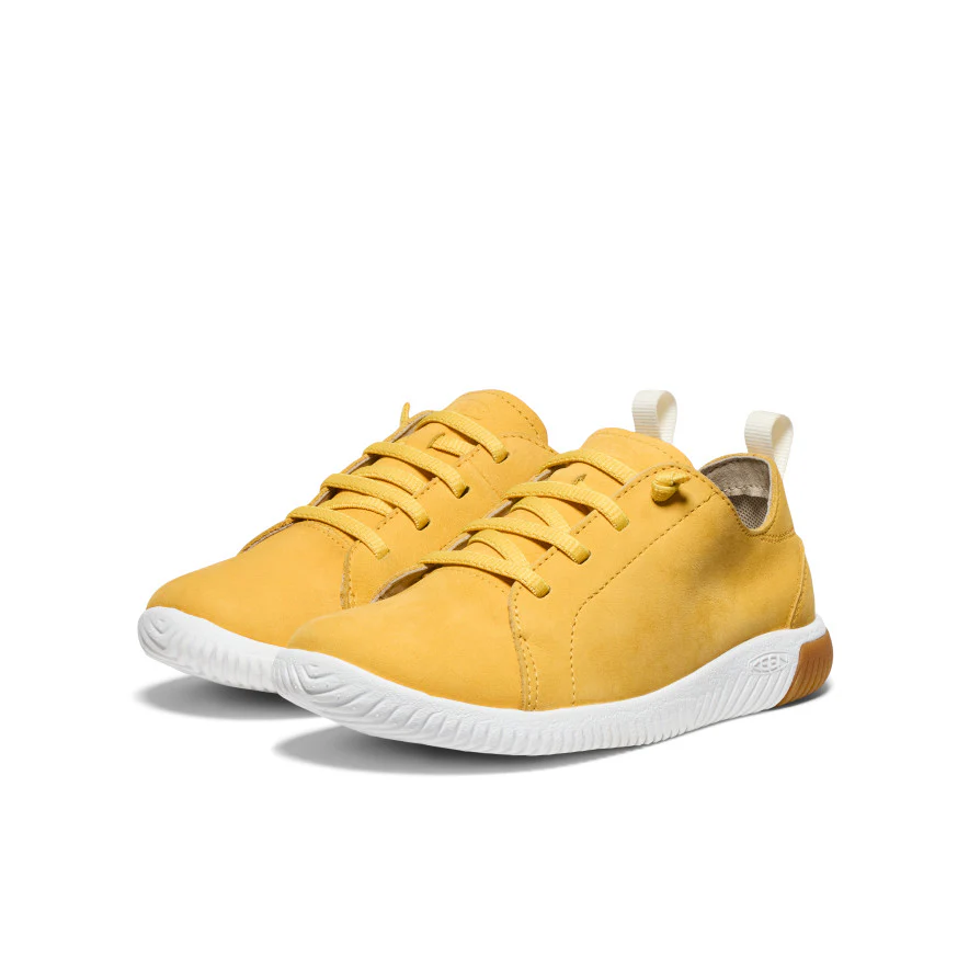 Big Kids' KNX Leather Sneaker  |  Daffodil/Star White