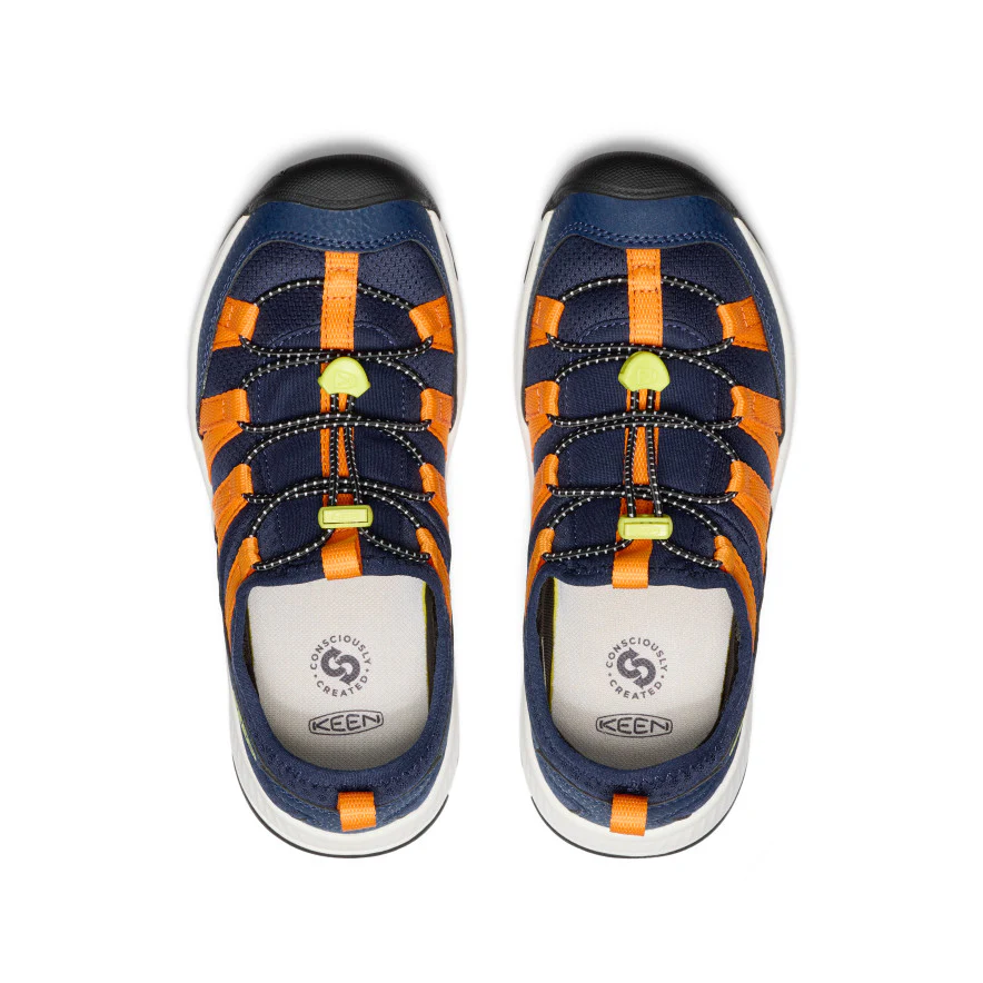 Big Kids' Motozoa Sneaker  |  Naval Academy/Bright Marigold