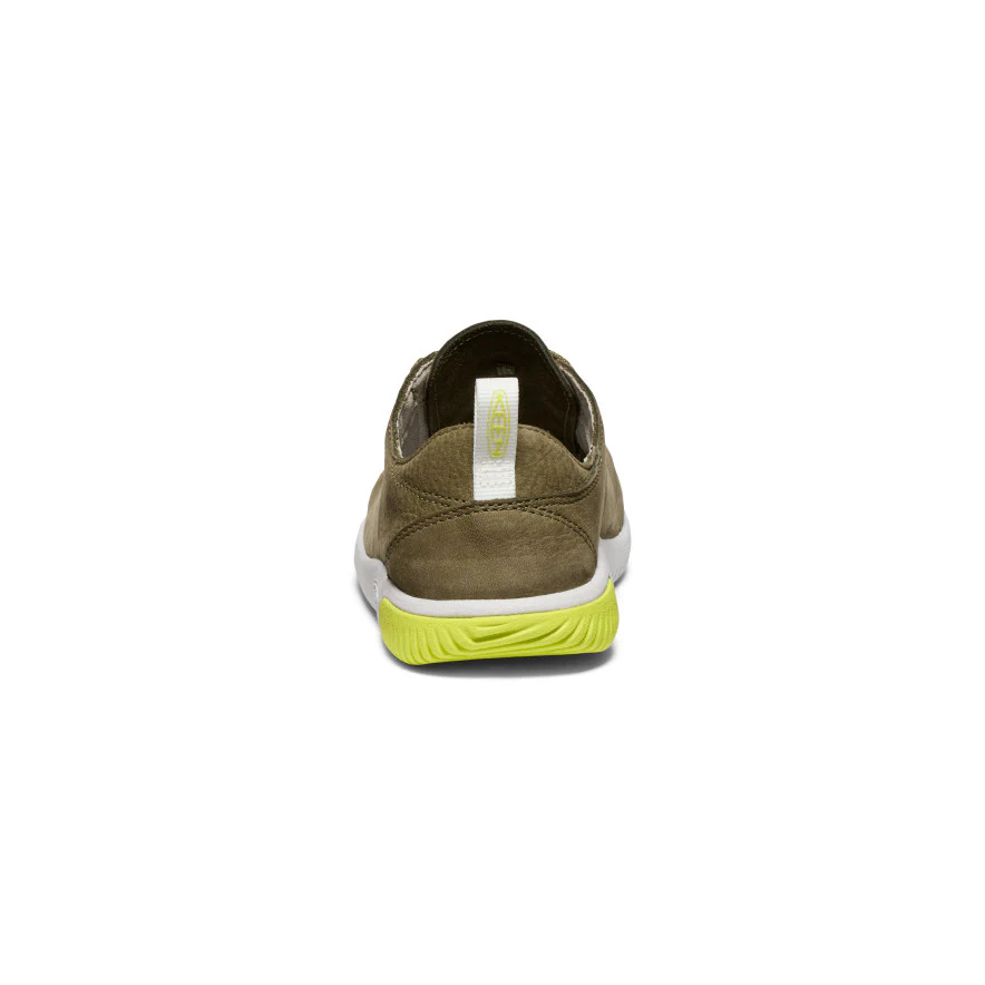 Big Kids' KNX Leather Sneaker  |  Martini Olive/Evening Primrose