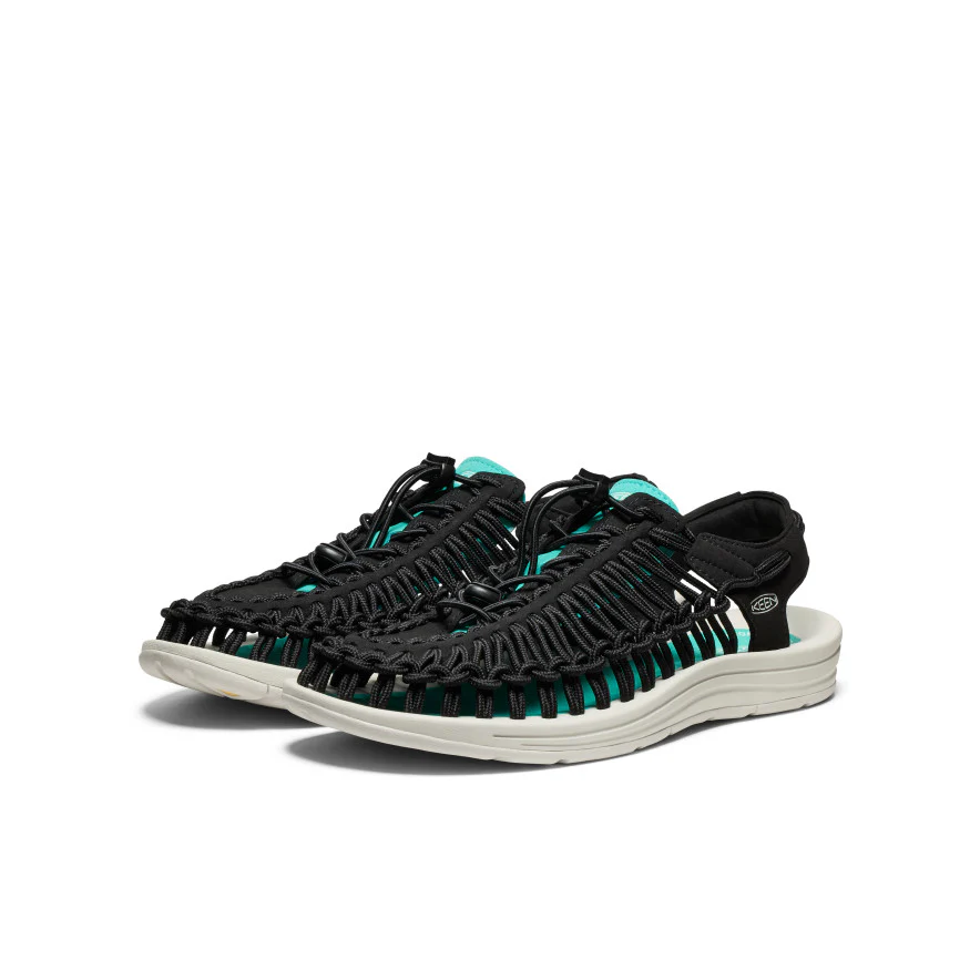 Men's UNEEK Sneaker  |  Black/Bright Aqua