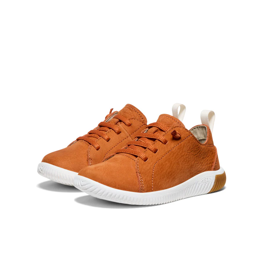Little Kids' KNX Leather Sneaker  |  Gold Flame/Star White