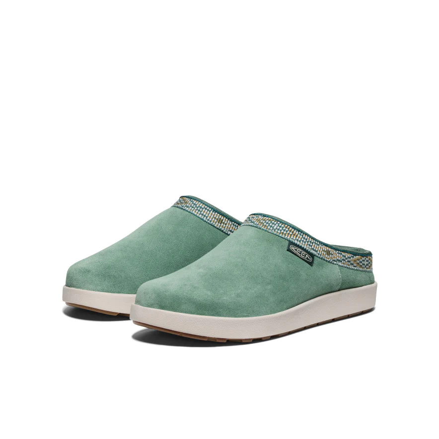Women's Elle Suede Mule  |  Dark Forest/Birch
