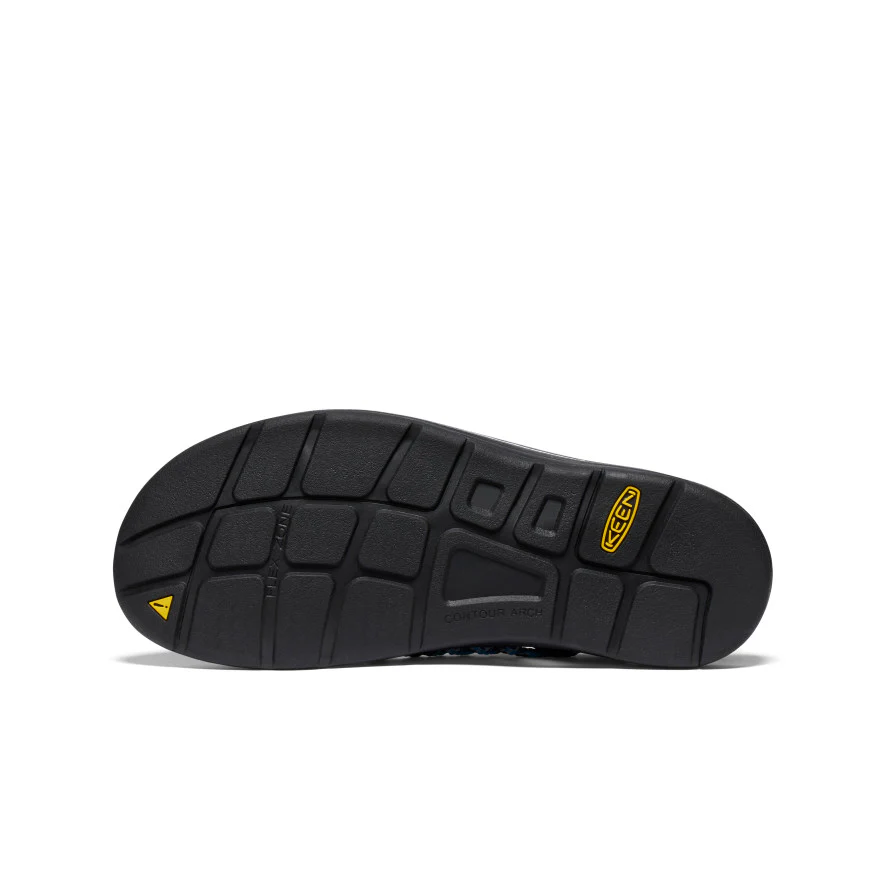 Men's UNEEK Flat Cord Sneaker x Bamboo Shoots  |  Black/Tillandsia Purple