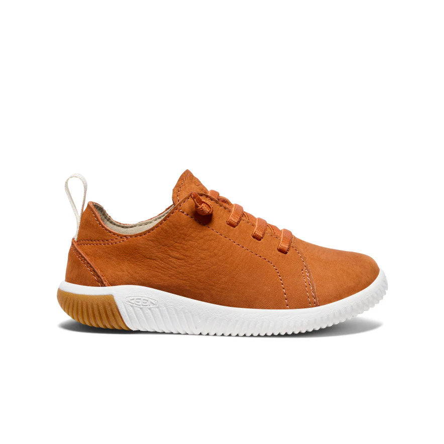 Little Kids' KNX Leather Sneaker  |  Gold Flame/Star White