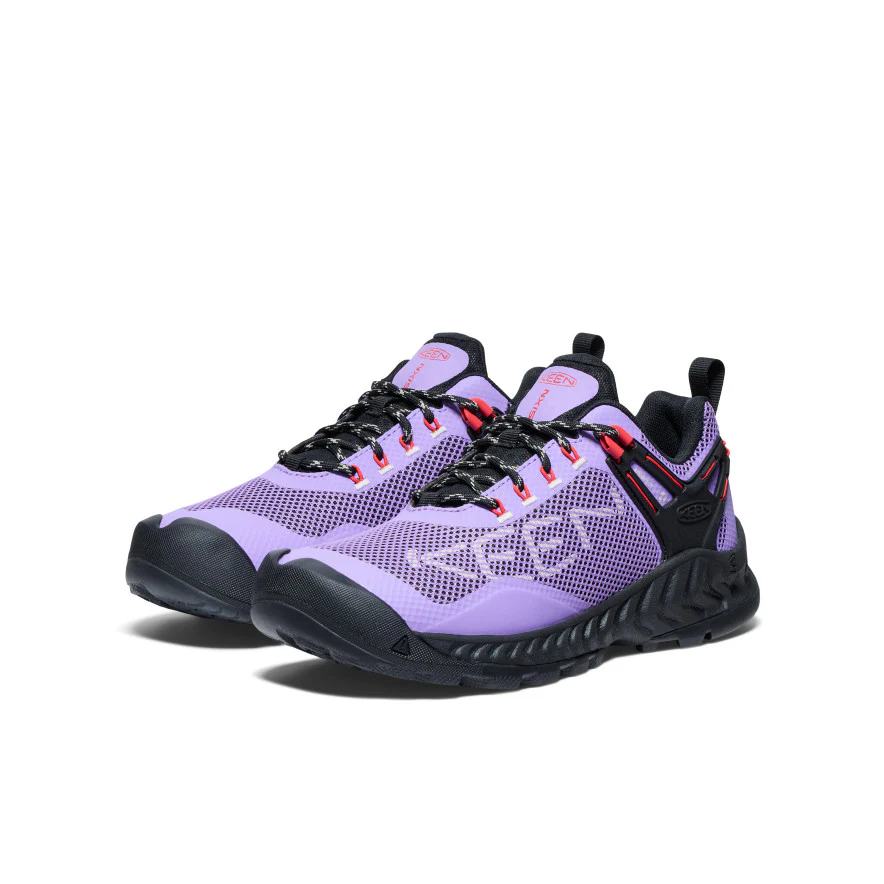 Women's NXIS EVO Waterproof Shoe  |  Paisley Purple/Poppy Red