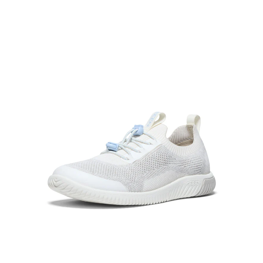 Big Kids' KNX Knit Sneaker  |  Star White/Skyway