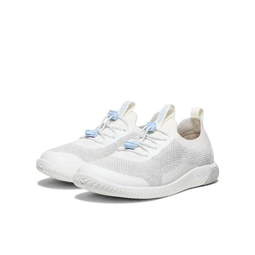 Big Kids' KNX Knit Sneaker  |  Star White/Skyway