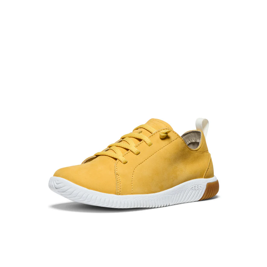 Big Kids' KNX Leather Sneaker  |  Daffodil/Star White