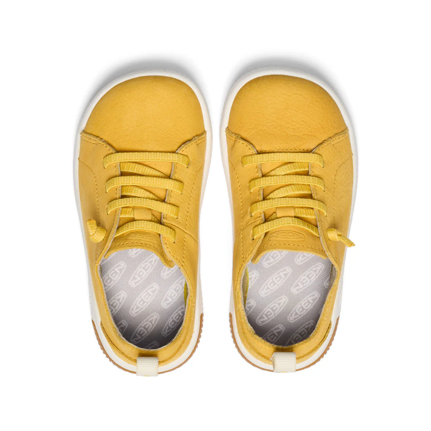 Little Kids' KNX Leather Sneaker  |  Daffodil/Star White